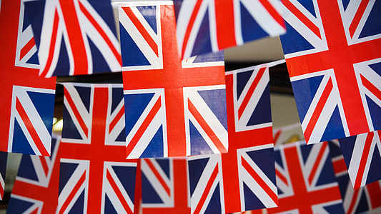 United Kingdom flags hanging thumbnail