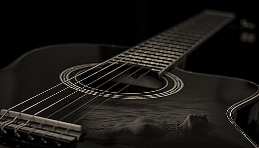 black single cutaway acoustic guitar thumbnail