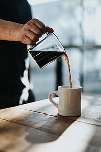 person pouring coffee on cup thumbnail