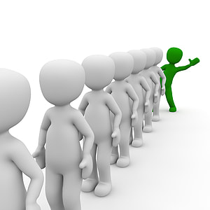 green stick figure raising left hand thumbnail