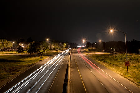 timelapse photography of road thumbnail