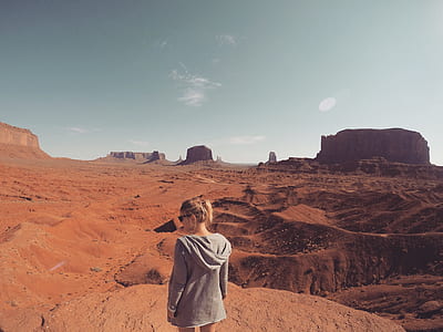 woman standing near Monument Valley thumbnail