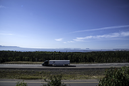 Landscape and Scenery plus a truck from Terry Fox Lookout, Ontario thumbnail