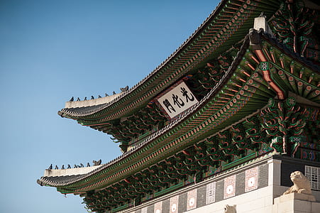 green pagoda building under blue sky thumbnail