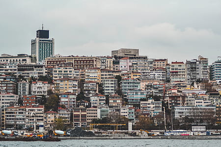white and brown skyscrapers thumbnail