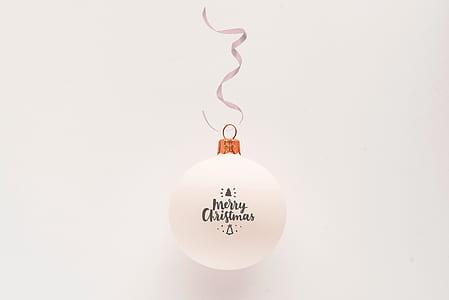 Merry Christmas-printed bauble thumbnail