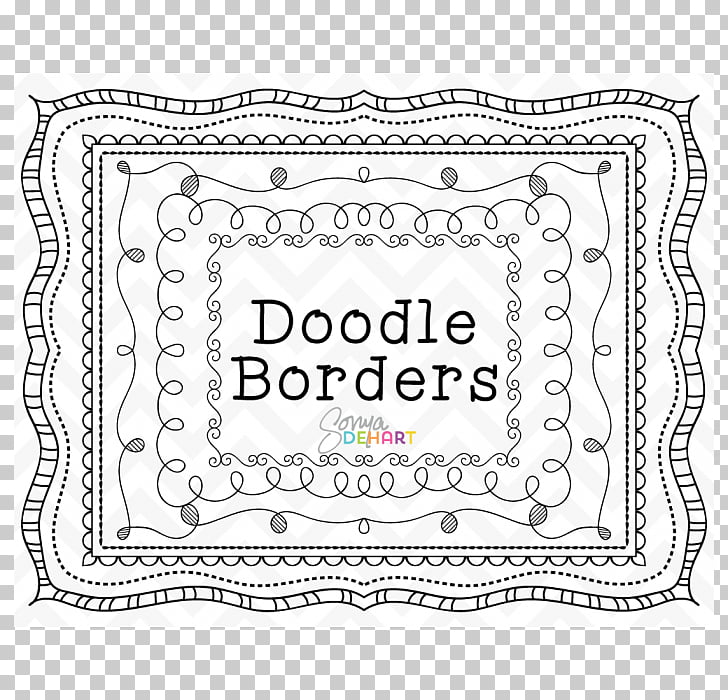 Drawing Paper Frames Art Banner Doodle Png Clipart Free
