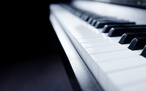 close up photo of white and black piano thumbnail