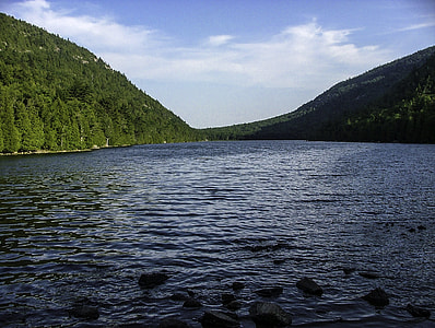 Landscape at Bubble Pond in Acadia National Park, Maine thumbnail