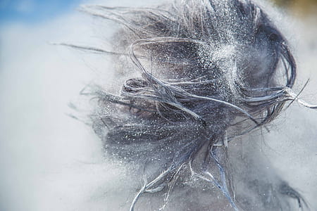 person shaking white powder off from hair thumbnail