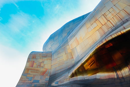 brown and blue building thumbnail