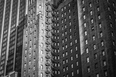 grayscale photo of high-rise building thumbnail