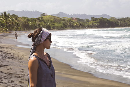 Woman Staring the Ocean thumbnail