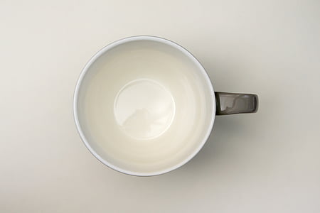 white and gray ceramic mug thumbnail