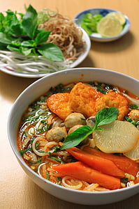 food on ceramic bowl and plate thumbnail
