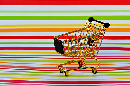 brass-colored shopping cart thumbnail