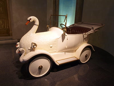 white swan ride-on toy thumbnail