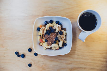 flat lay photography of pastry on plate thumbnail