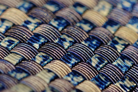 beaded blue and black mat thumbnail