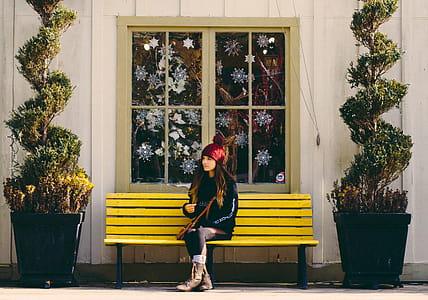 bench, fashion, person, woman thumbnail