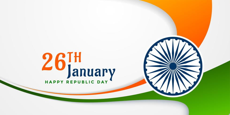 26th January Republic Day Of India Background Eps File Free