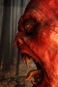 close-up photography of demon's face thumbnail