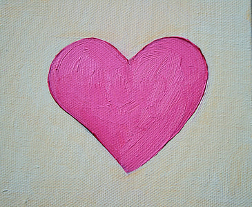 pink heart painting thumbnail