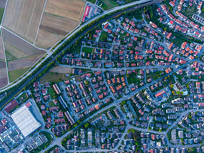 aerial photography of buildings thumbnail