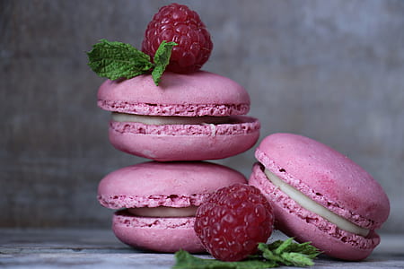 three pink macarons thumbnail