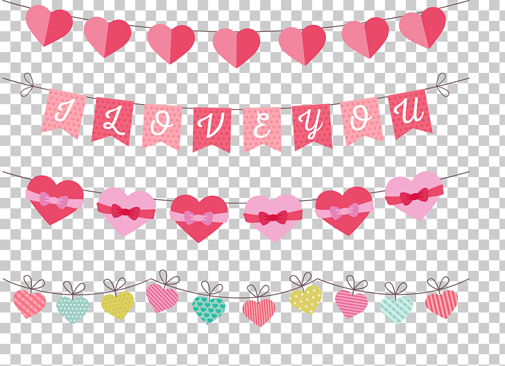 Valentines Day Heart Love Banner Creative Wedding Png Clipart