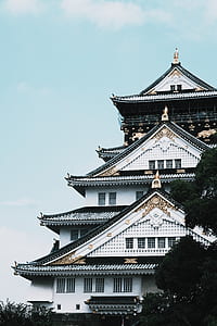 white and black oriental castle thumbnail