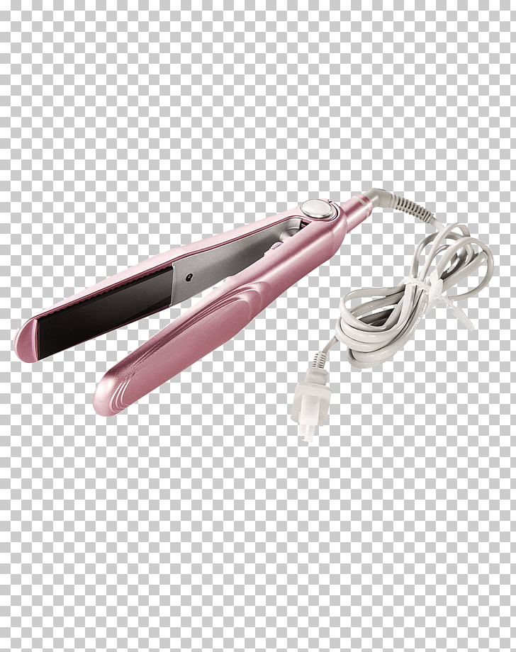 Hair Iron Hair Straightening Perm Pink Hair Straightener Png