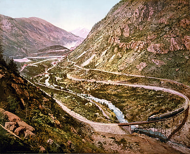 Georgetown Loop of the Colorado Central Railroad in Colorado 1899 thumbnail