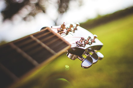 Head of Guitar Close Up, Tuning Pegs Close Up thumbnail