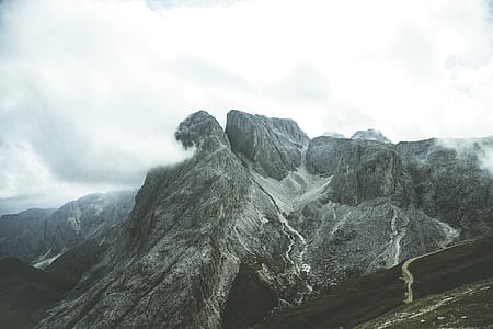 mountain covered by clouds thumbnail