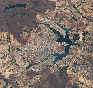 Satellite Image of Brasília, Brazil thumbnail