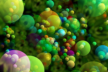 assorted-color bubbles wallpaper thumbnail