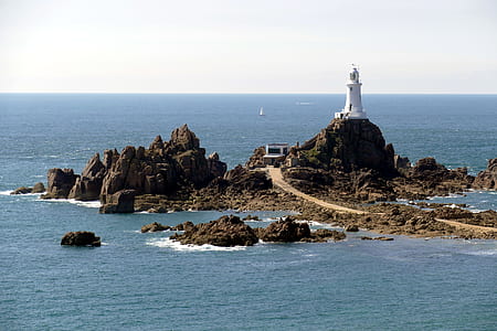 landscape photo of lighthouse on cliff thumbnail