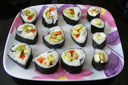 sushi dish on plate thumbnail