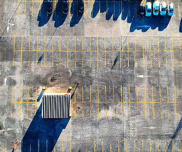 bird's eye view of parking lot thumbnail