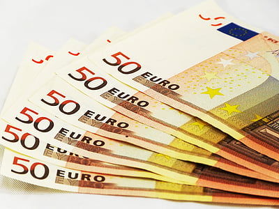 six 50 Euro banknotes thumbnail