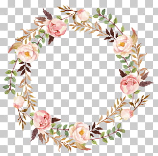 Wedding invitation Paper Wreath , flower wreath, pink and green peony flowers wreath PNG clipart