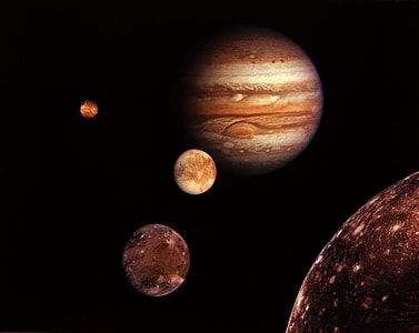 Montage of Jupiter and Moons thumbnail