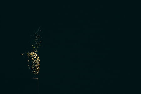 pineapple fruit on dark lit room thumbnail