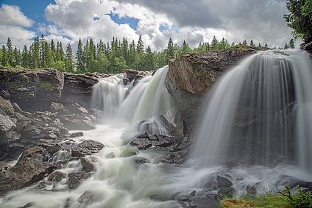 long exposure photography of waterfall thumbnail