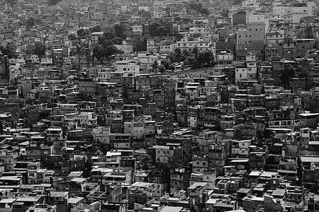grayscale photography of city buildings thumbnail