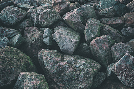 Wide angle shot of rocks on the coast of Kent in England, image captured with a Canon 5D DSLR thumbnail