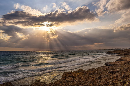 wavy sea under sun thumbnail
