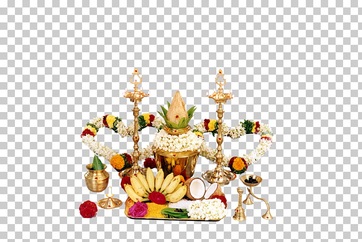 Temple Puja Ganesha Fruits And Flower Arrangement Screenshot