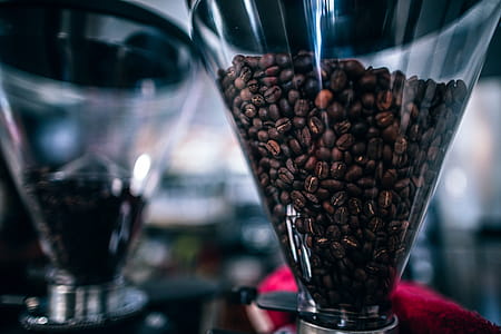 Brown Coffee Beans on Glass Container thumbnail